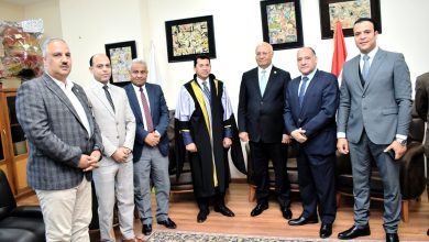 على هامش مناقشة رسالة دكتوراة .. رئيس جامعة بنها يستقبل وزير الشباب والرياضة على هامش مناقشة رسالة دكتوراة .. رئيس جامعة بنها يستقبل وزير الشباب والرياضة