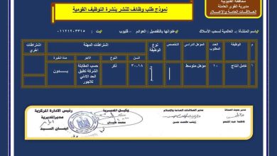 توفير 56 وظيفة بشركات القطاع الخاص بالقليوبية توفير 56 وظيفة بشركات القطاع الخاص بالقليوبية
