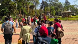 صور .. حدائق القناطر تواصل استقبال المواطنين في رابع أيام عيد الفطر