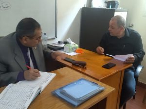 مدير التعليم ببنها يتفقد مجمع الشبان