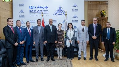 رئيس جامعة بنها يستقبل وفدا من الهيئات اليابانية العاملة في مصر