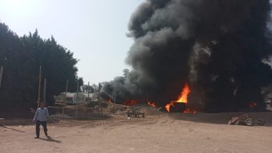 الدفع بـ 5 سيارات إطفاء للسيطرة على حريق بسيارة وقود بالقليوبية الدفع بـ 5 سيارات إطفاء للسيطرة على حريق بسيارة وقود بالقليوبية