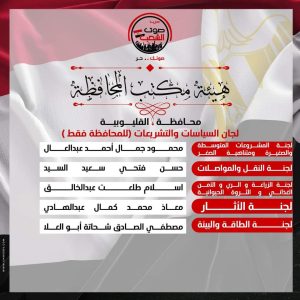 الأمانة المركزية لحزب صوت الشعب تعلن تشكيل القليوبية