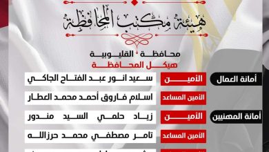 الأمانة المركزية لحزب صوت الشعب تعلن تشكيل القليوبية