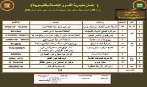 القليوبية تعلن عن توفير 399 وظيفة في 10 شركات ومصانع (صور)