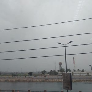 أمطار خفيفة ورياح وأتربة بالقليوبية - صور