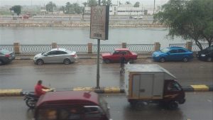 أمطار خفيفة ورياح وأتربة بالقليوبية - صور