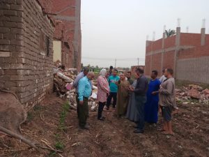 بسبب سوء الأحوال الجوية .. سقوط مأذنة مسجد وأشجار وميل أعمدة إنارة بالقليوبية