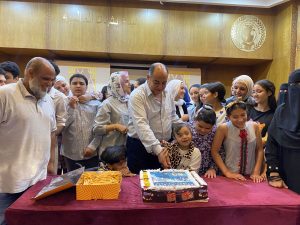 شكرا لكم.. رئيس مجلس إدارة هيئة الشبان ببنها يكرم طلاب ذوى الهمم