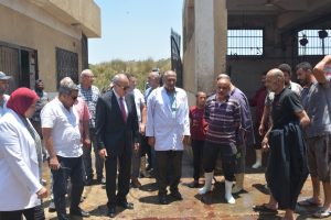 استعدادا لعيد الأضحى .. محافظ القليوبية يتفقد المجازر 