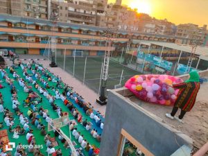 اطلاق البالونات بشبان بنها احتفالا بعيد الاضحي