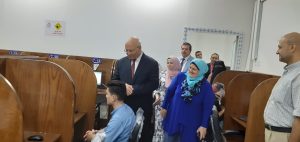 رئيس جامعة بنها يتفقد لجان الامتحانات بـ 3 كليات (صور)
