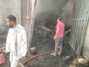 السيطرة على حريق في مصنع لأعواد الكبريت بالقليوبية (صور)