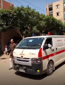 تشييع جثمان الطفل "زياد" ضحية فتاة تتعلم قيادة سيارة بالقليوبية (صور)