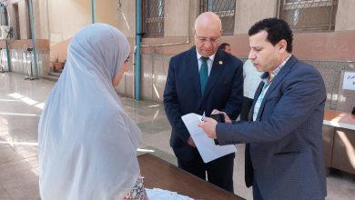 رئيس جامعة بنها يتفقد اختبارات القدرات بكليتي التربية الرياضية والفنون التطبيقية (صور)