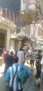 مصرع شخصين في حريق مطعم "فول وطعمية" بقها