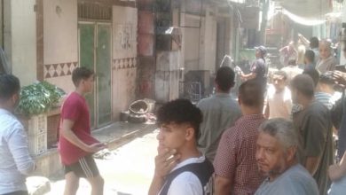 مصرع شخصين في حريق مطعم "فول وطعمية" بقها