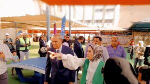 اطفال شبان بنها يشاركون فى احتفالية القليوبية بالعيد القومي