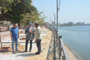 محافظ القليوبية يتفقد مشروع ممشى النيل وشارع فريد ندا والحدائق العامة على الطريق الزراعي