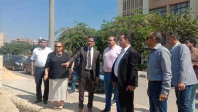 القائم بعمل رئيس جامعة بنها يتفقد عدد من المنشآت الجديدة بكفر سعد