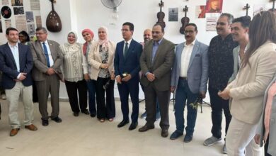 القائم بعمل رئيس جامعة بنها يفتتح غرفة الموسيقي بمركز رعاية الموهوبين والمُبدعين