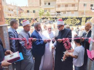 افتتاح مسجد بتكلفة 2 مليون جنيه ببنها