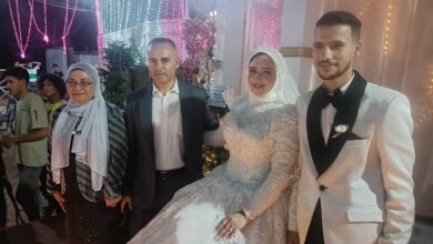 ألف مبروك زفاف كريمة الكاتب الصحفي عبد الحكم الجندي