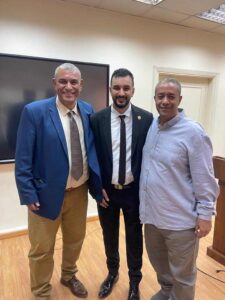 وزير الشباب والرياضة يناقش رسالة دكتوراه للباحث مصطفي الكحيلي بجامعة بنها (صور)