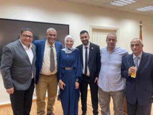 وزير الشباب والرياضة يناقش رسالة دكتوراه للباحث مصطفي الكحيلي بجامعة بنها (صور)