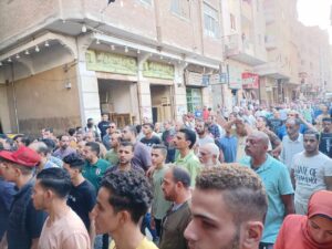 تشييع جنازة طفل لقي مصرعه برصاصة طائشة خلال اثاث عروس بالقليوبية