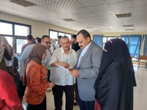 نائب رئيس جامعة بنها يتفقد أعمال الكشف الطبي وامتحانات الترم الصيفي 