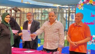 شبان بنها يكرم المعلمة شيماء مجدي