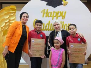 شبان بنها تحتفل بطلاب الصفين الرابع والخامس الابتدائي