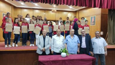 شبان بنها تحتفل بطلاب الصفين الرابع والخامس الابتدائي 