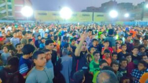 وكيل الشباب والرياضة بالقليوبية يشهد المباراة الاخيرة من دوري أجهور الكبرى