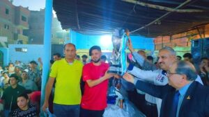 وكيل الشباب والرياضة بالقليوبية يشهد المباراة الاخيرة من دوري أجهور الكبرى