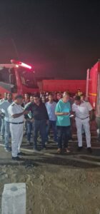 محافظ القليوبية يتوجه لموقع حريق مصنع العبور (صور) 