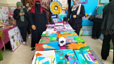 بدأ  معرض ختام الأنشطة بمجمع مدارس شبان بنها