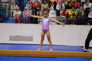 بنت الشبان كارمه أحمد عبدالحكيم عبدالعظيم تحصد الميدالية الذهبية للجمباز الفنى