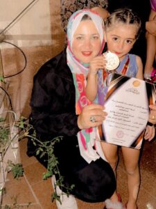 بنت الشبان كارمه أحمد عبدالحكيم عبدالعظيم تحصد الميدالية الذهبية للجمباز الفنى