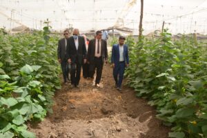 بمناسبة عيد الفلاح .. محافظ القليوبية يتفقد عددا من الصوب الزراعية بمدينه بنها (صور)