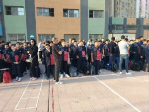 انتظام الدراسة لليوم الثالث بمجمع  شبان بنها