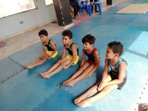 "احمد وعمر وحلا".. يحصدون المركز الاول في الجمباز