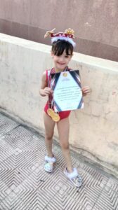 لارا أحمد تحصد الميدالية الذهبية فى بطولة الجمهورية للجمباز