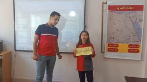 معلمو شبان  بنها يبدعون فى التطبيق العملى داخل الحصص النموذجية