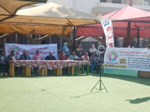 شبان بنها تشارك في الاحتفال باليوم العالمي للعصا البيضاء