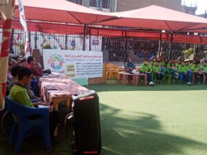 شبان بنها تشارك في الاحتفال باليوم العالمي للعصا البيضاء