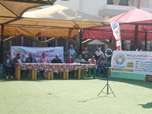 شبان بنها تشارك في الاحتفال باليوم العالمي للعصا البيضاء