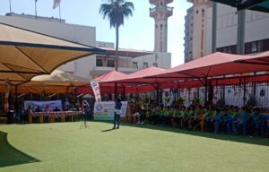 شبان بنها تشارك في الاحتفال باليوم العالمي للعصا البيضاء