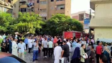السيطرة على حريق اندلع بمستشفى التأمين الصحي ببنها السيطرة على حريق اندلع بمستشفى التأمين الصحي ببنها